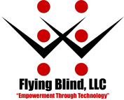 Flying Blind, LLC Logo. Empowerment Through Technology.