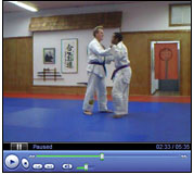 Video thumbnail showing Larry Lewis working double leg takedowns with Instructor Darren of Team Royler Gracie / David Adiv